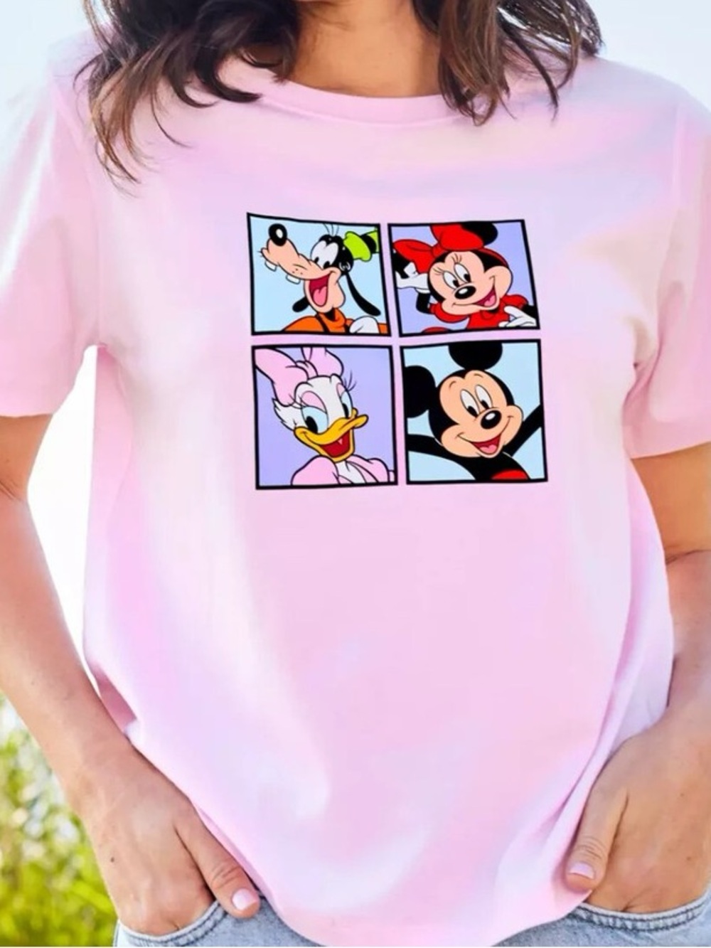 Disney Pink Character Graphic Tee